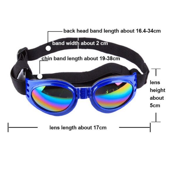 Gafas perro viaje moto proteje luz agua