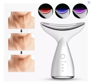 MASAJEADOR FACIAL ANTIARRUGA CON LUZ LED