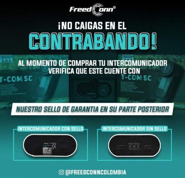Intercomunicador moto Freedconn T-com Sc